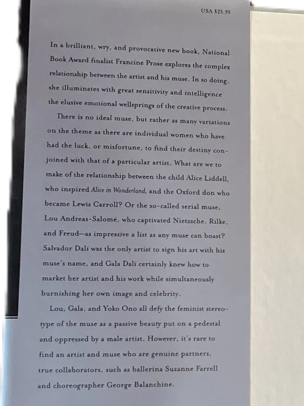 Francine Prose lives muses